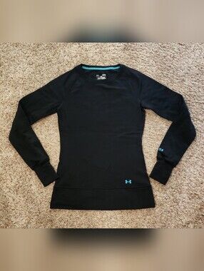 Under Armour Black Long-Sleeve Performance Top Cold Gear Small